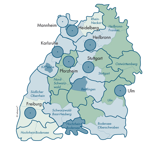 Perspektiven Karte 2020 Baden-Würtemberg